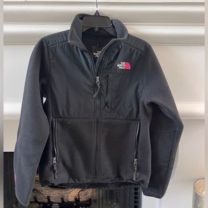 North Face Polartec jacket, breast cancer awareness ribbon